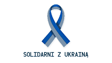 Kokardka solidarni z Ukrainą